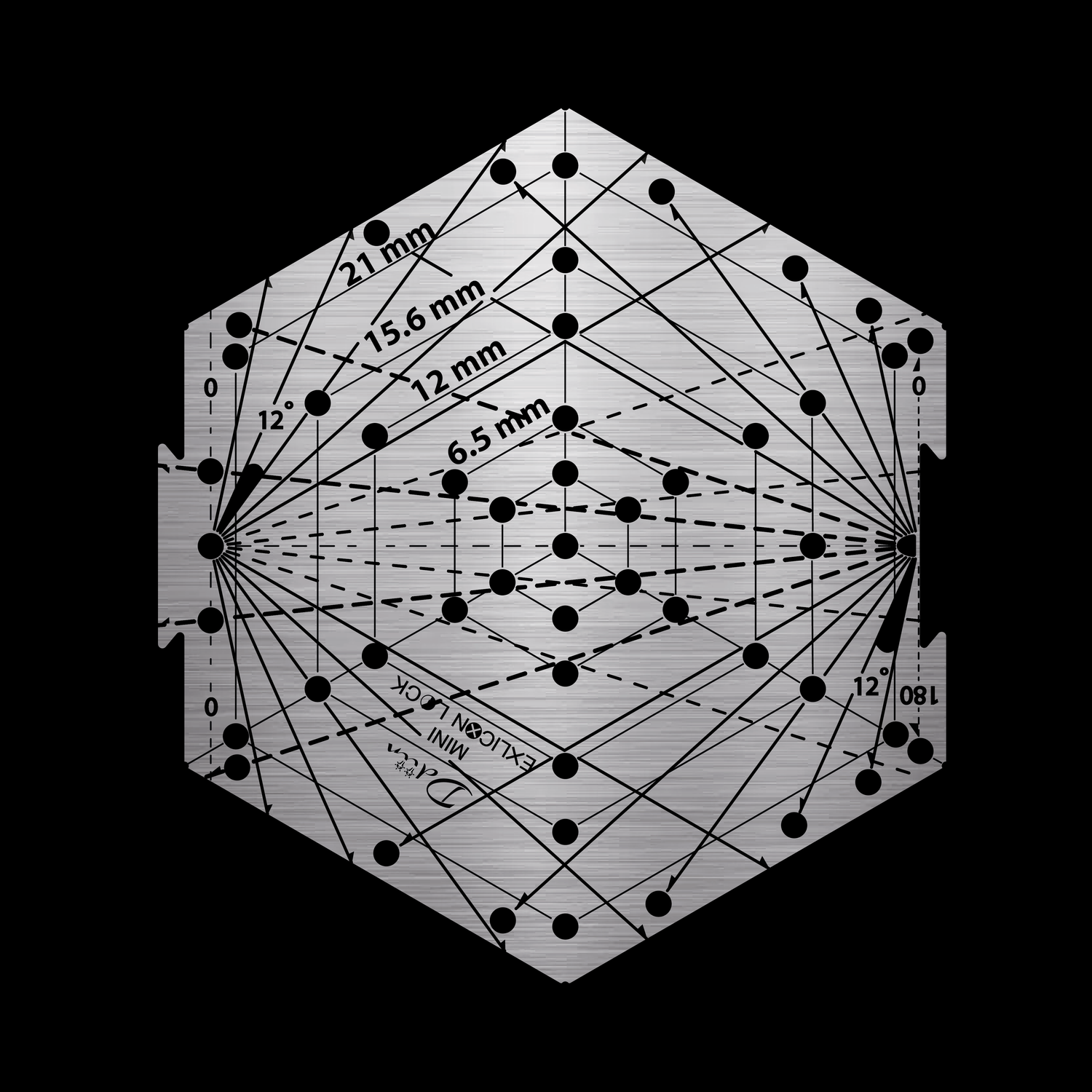 Exlicon Lock Stainless Steel Tool Mini Hexagon Disc
