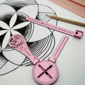 Open image in slideshow, Exlicon - Multi- shape drawing tool- Aerospace Aluminum Combo B Pink
