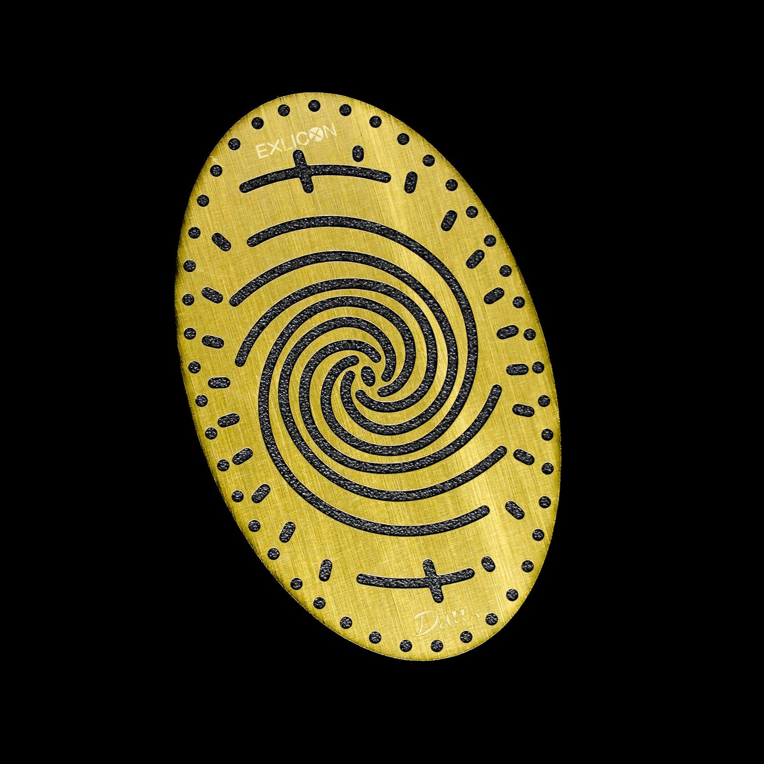 Mini Exlicon Ellipse Messingscheibe