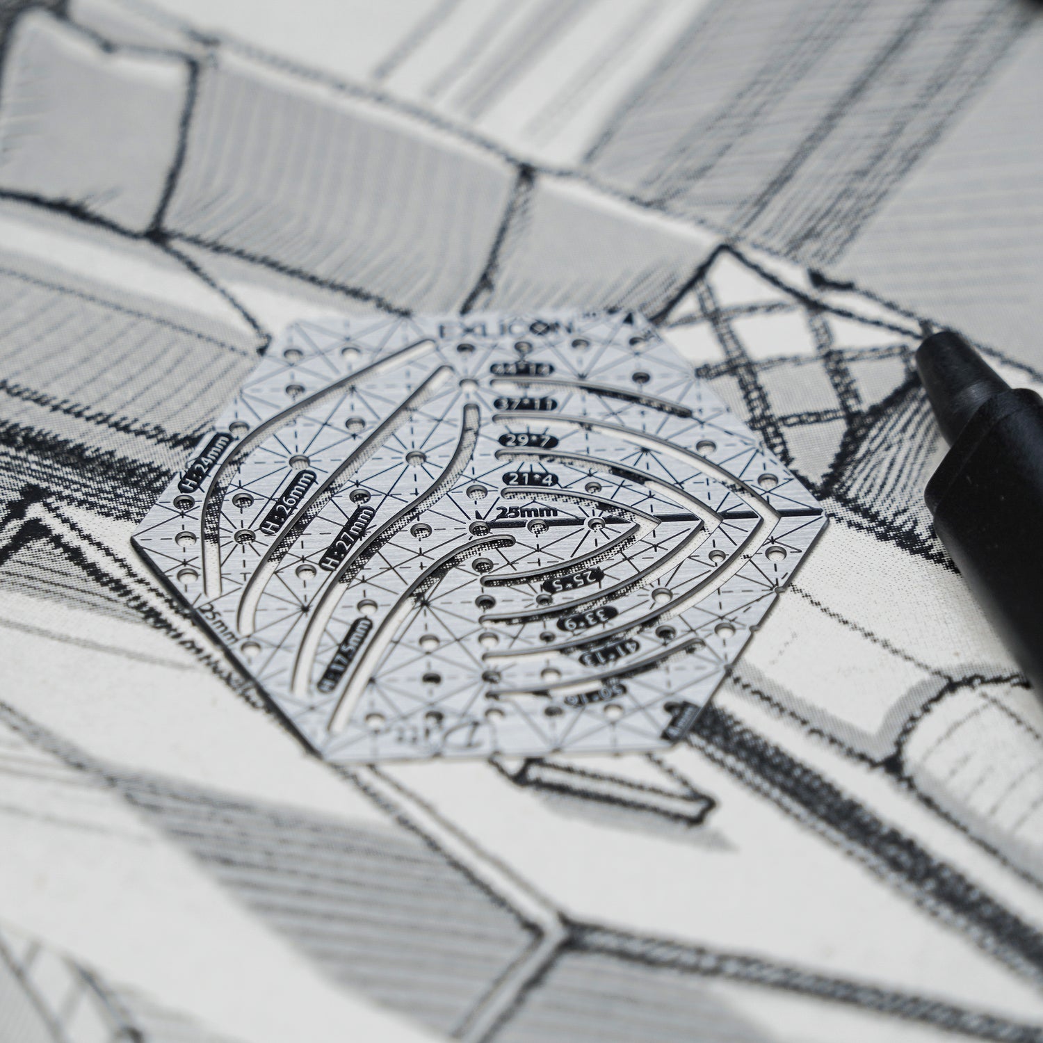 Small Hexagon Disc (Stainless Steel)