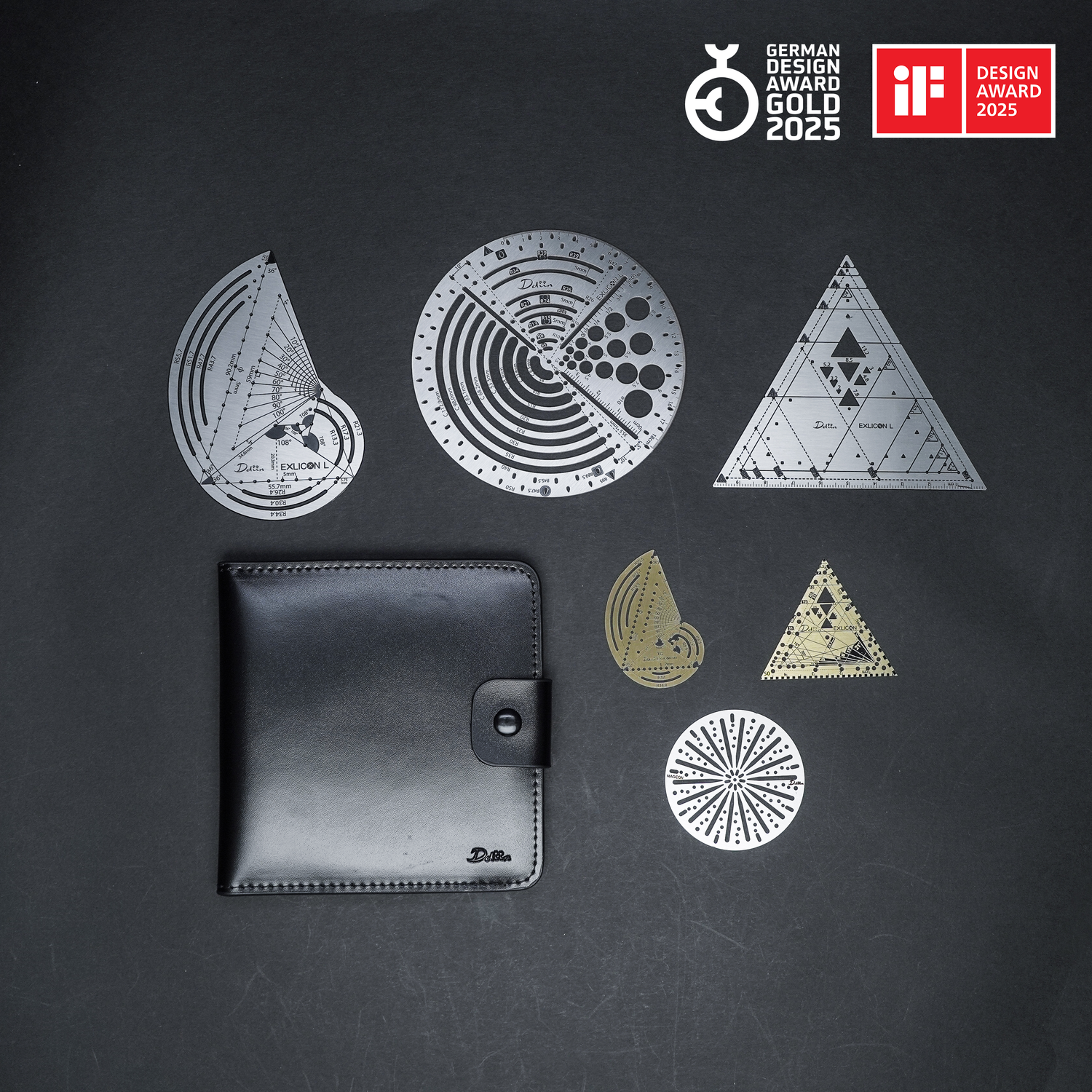 Exlicon L with 3 Mini Discs and Leather Pouch Bundle