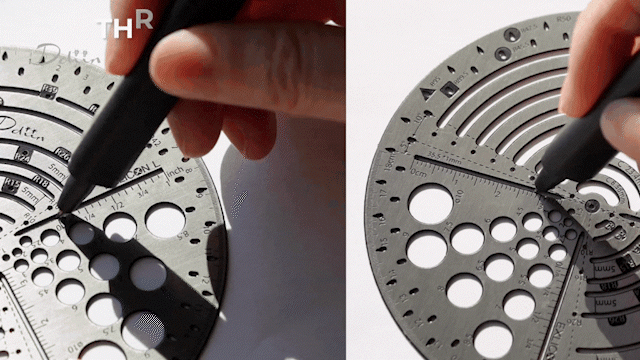 Exlicon L - Circle Tool Precision Golden Ratio Tools for Art and Geometry
