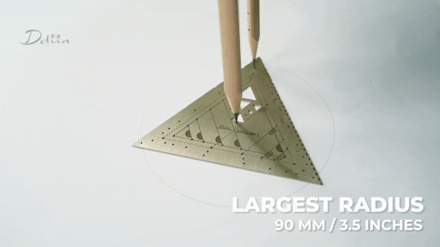 Exlicon L Triangle Tool- Precision Golden Ratio Tools for Art and Geometry