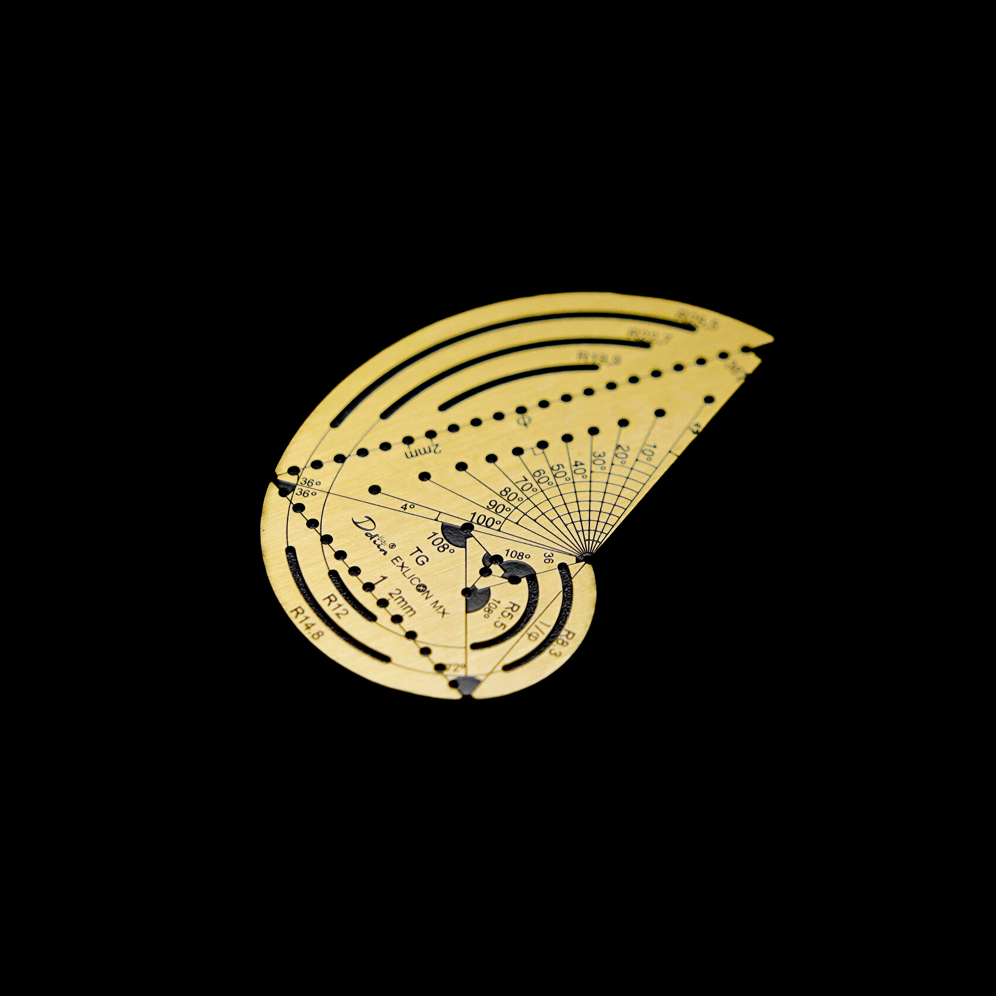 Mini TG Brass Disc draw golden ratio tool