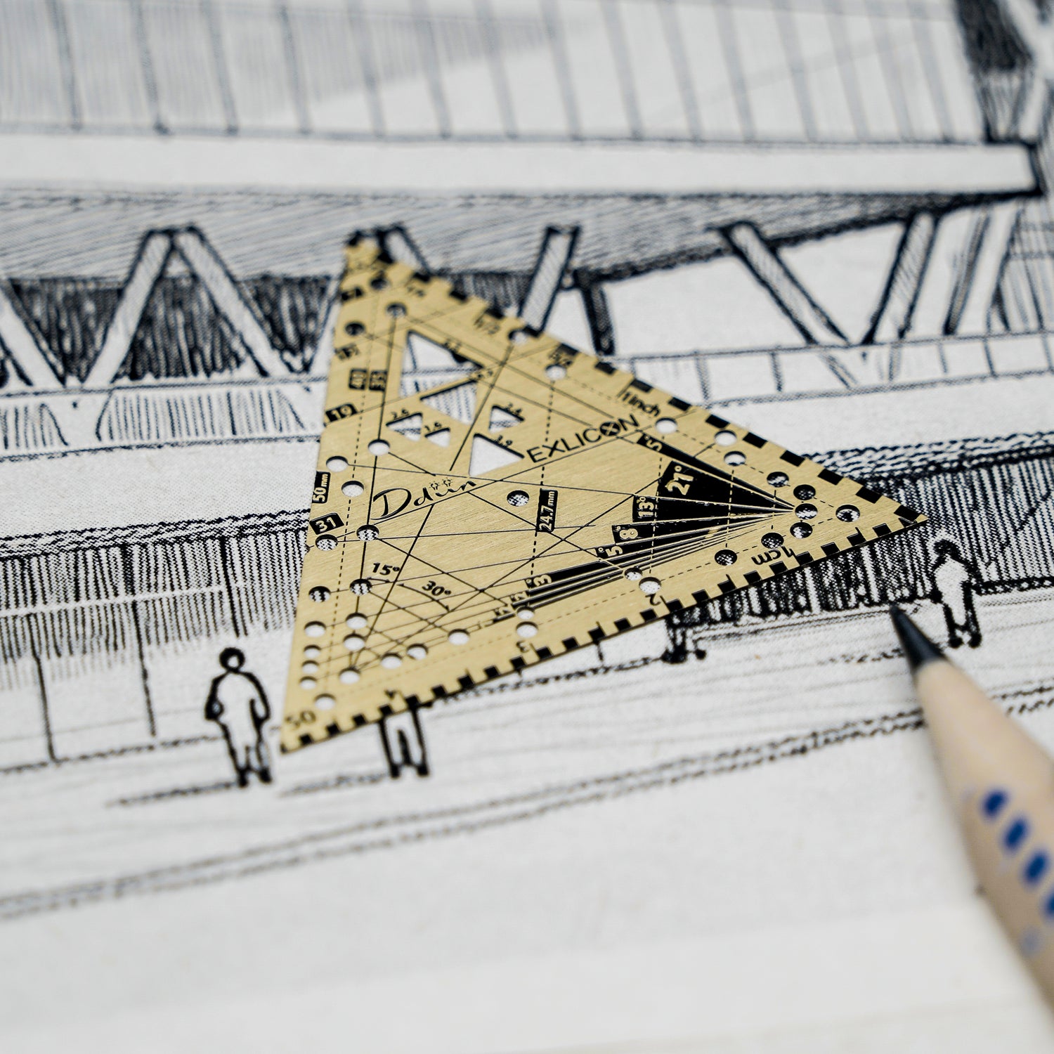 迷你小三角圓盤(黃銅)