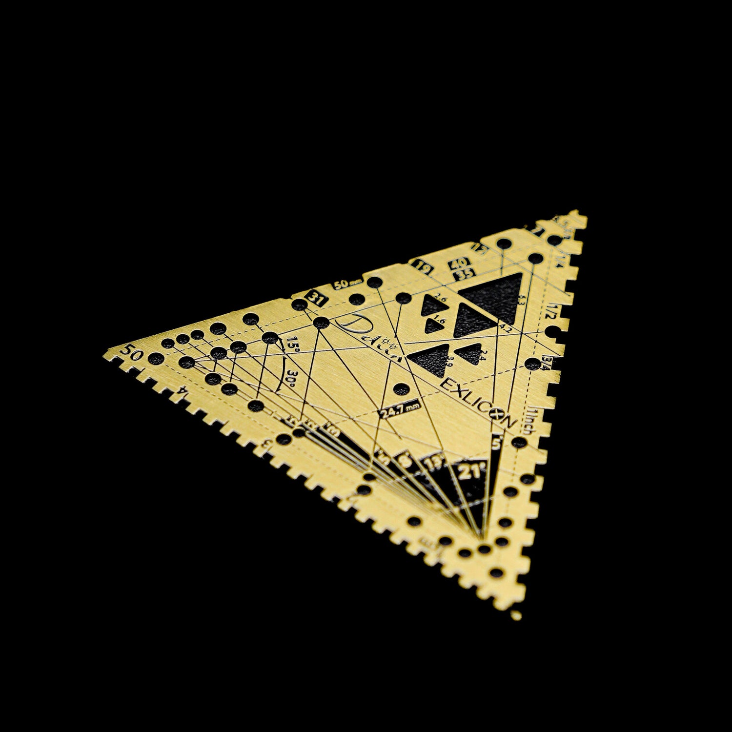 迷你小三角圓盤(黃銅)