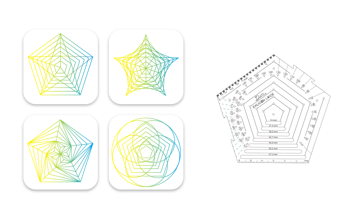 Exlicon Lock - Pentagon Tool - Quick and Easy 1-4 Point Perspectives in No Time
