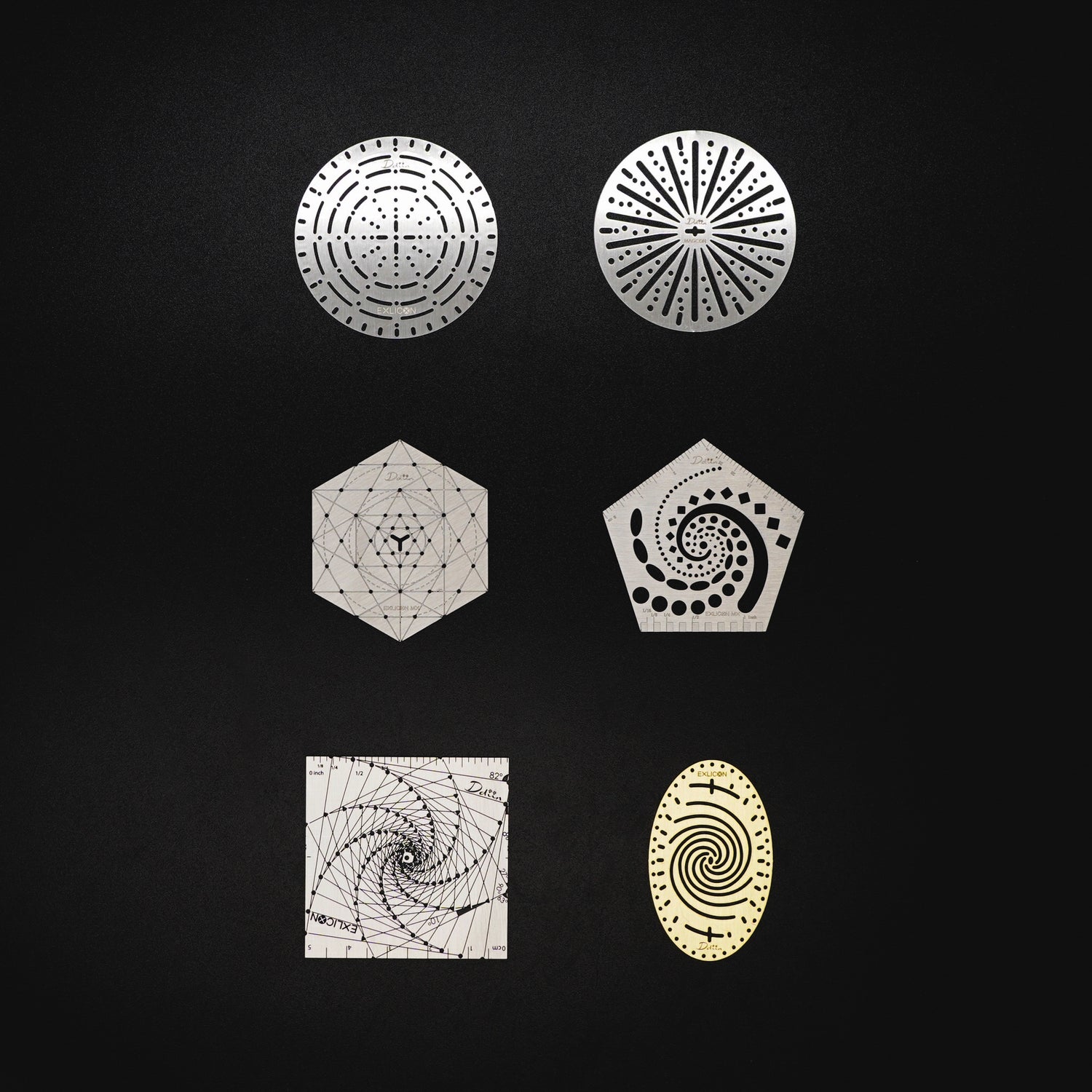 Mini 6 of Disc-Stainless Steel drawing set