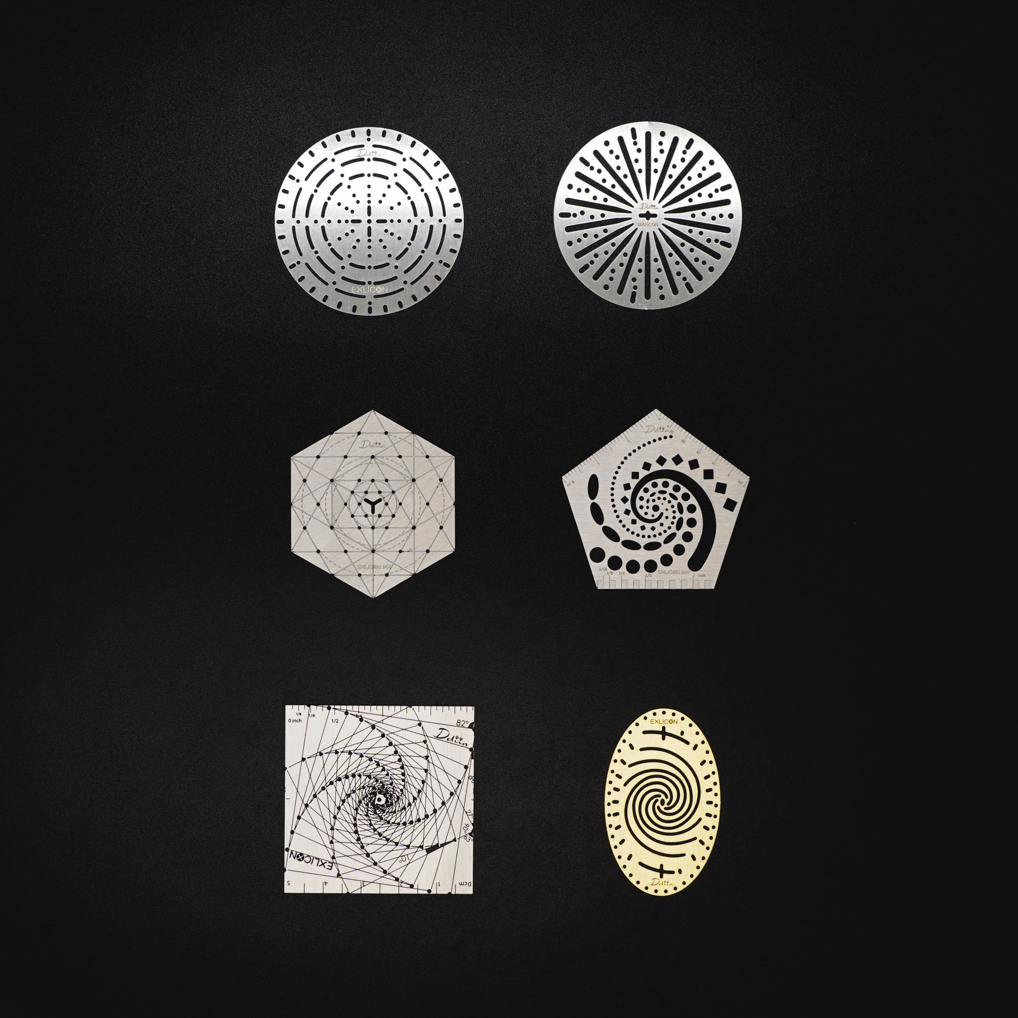 Mini 6 of Disc-Stainless Steel drawing set