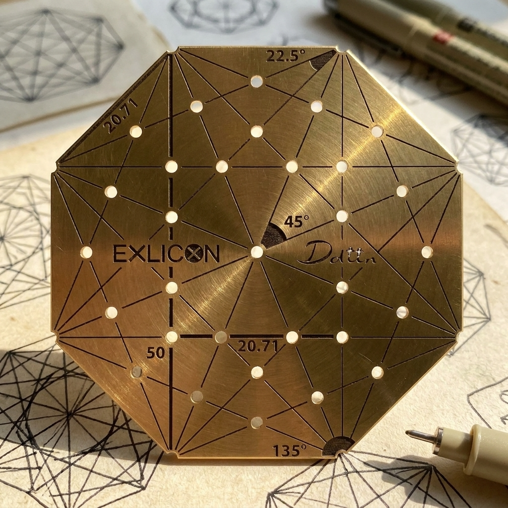Exlicon Lock Edelstahl-Werkzeug Mini-Sechskant-Lineal
