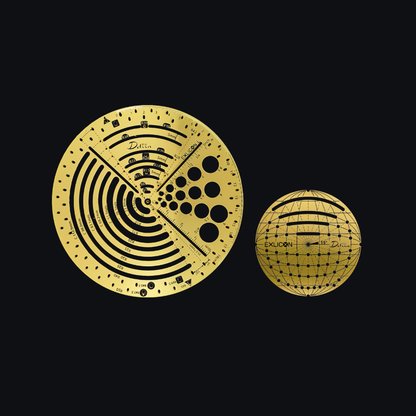 Exlicon L Brass Circle Tool &amp; Mini Fisheye Stencil Kit