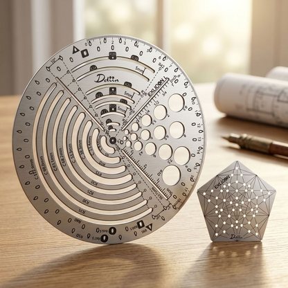 Exlicon L Stainless Steel Circle Tool &amp; Mini Star Stencil Kit