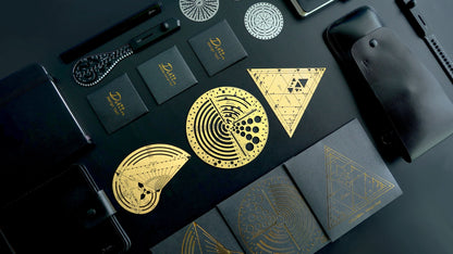 Exlicon L Brass- Precision Golden Ratio Tool Set for Art and Geometry