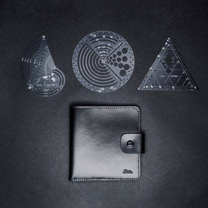 Exlicon L Black - Golden Ratio Tool Set with Leather Pouch Bundle