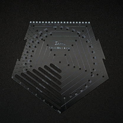 Black pentagon tool on a black background