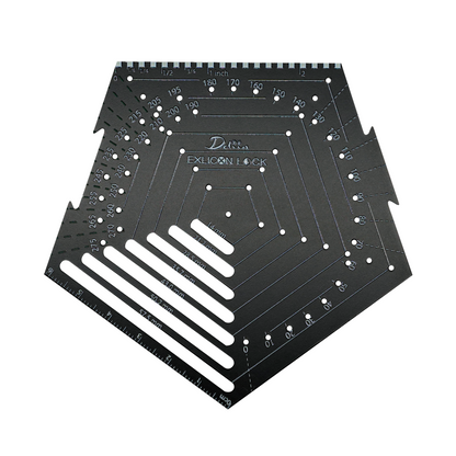 Black pentagon tool on a white background