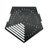 Black pentagon tool on a white background