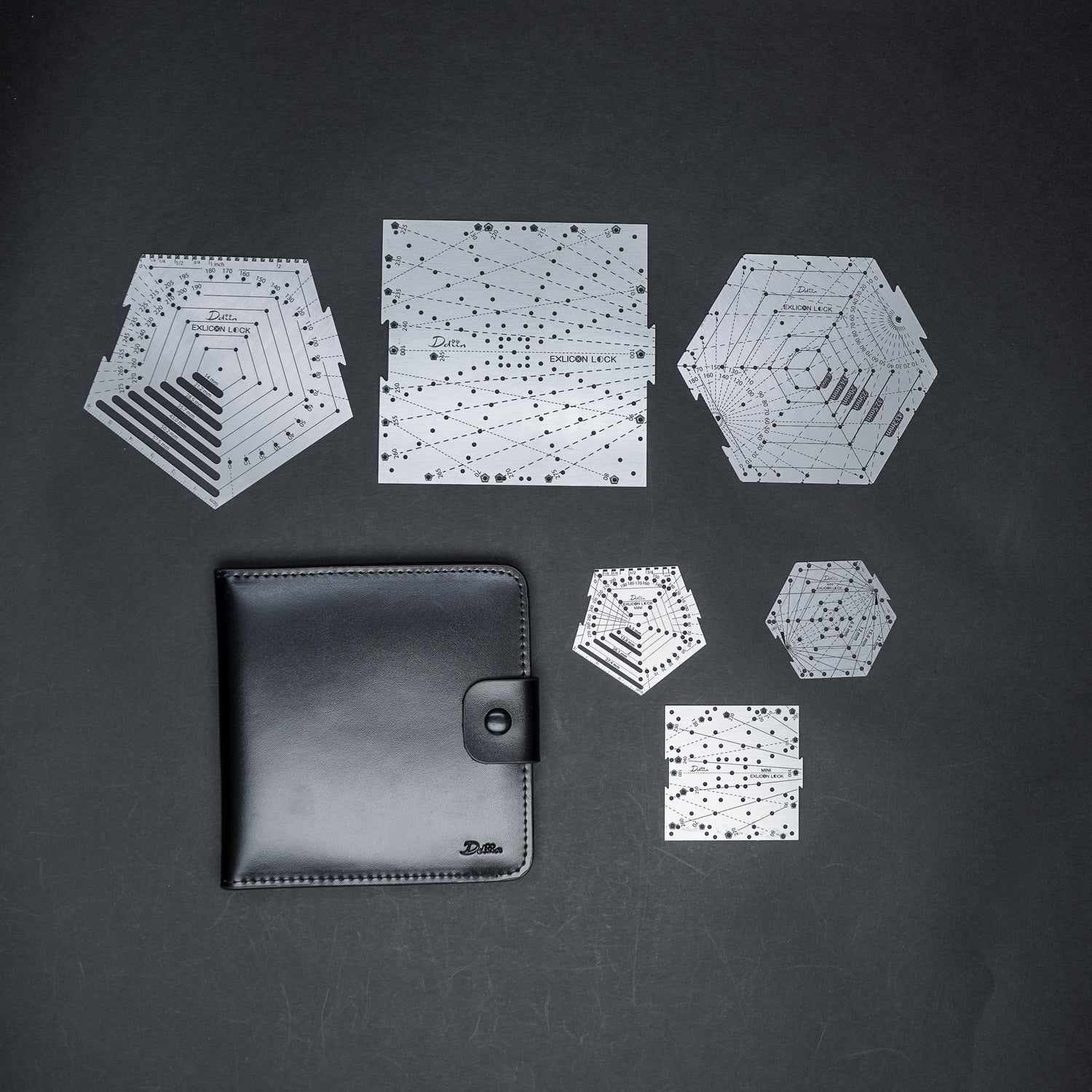 Exlicon Lock Stainless Steel with Mini Exlicon Lock and Leather Pouch