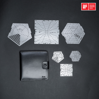 Exlicon Lock Stainless Steel with Mini Exlicon Lock and Leather Pouch