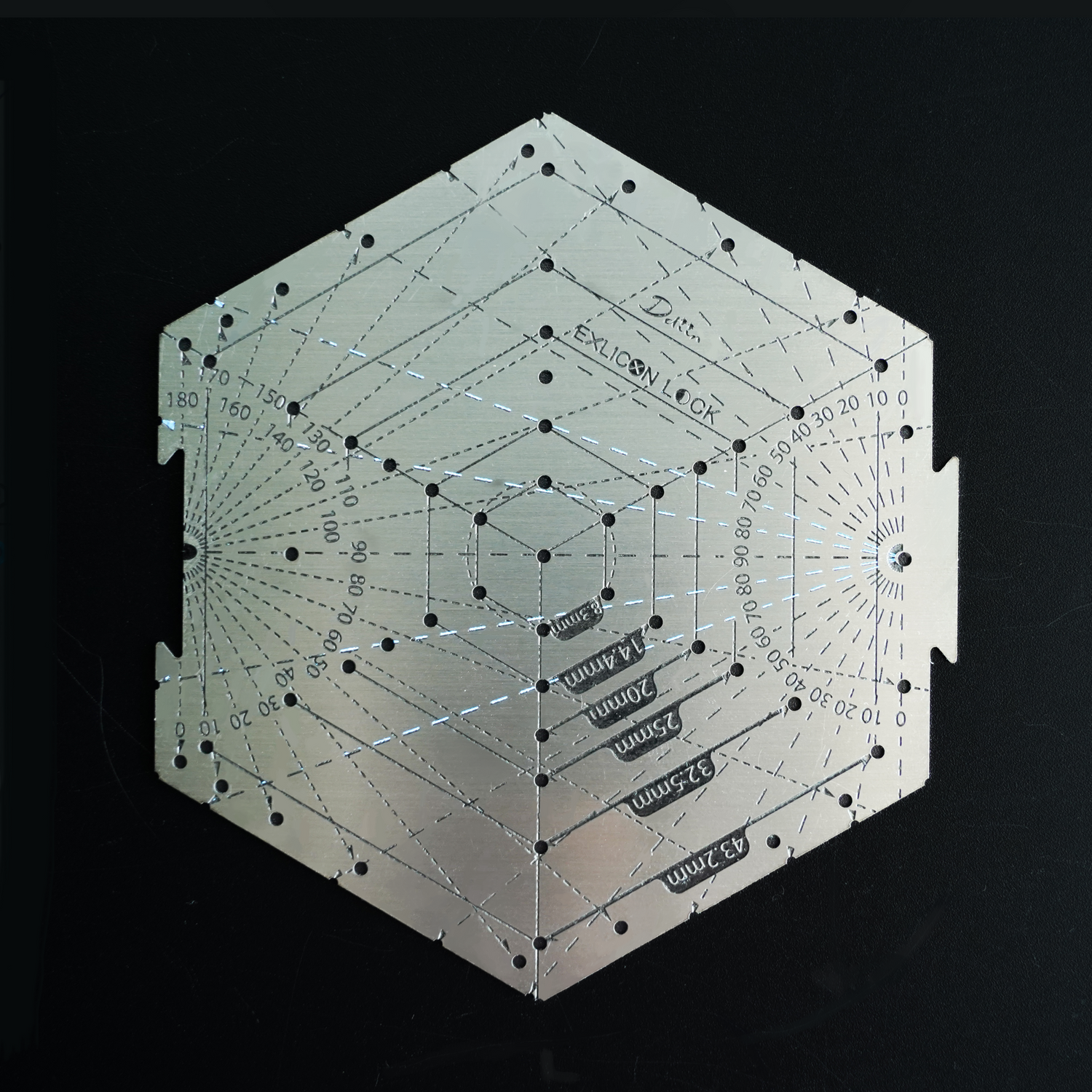 Exlicon Lock- Hexagon Tool - Quick and Easy 1-4 Point Perspectives in No Time