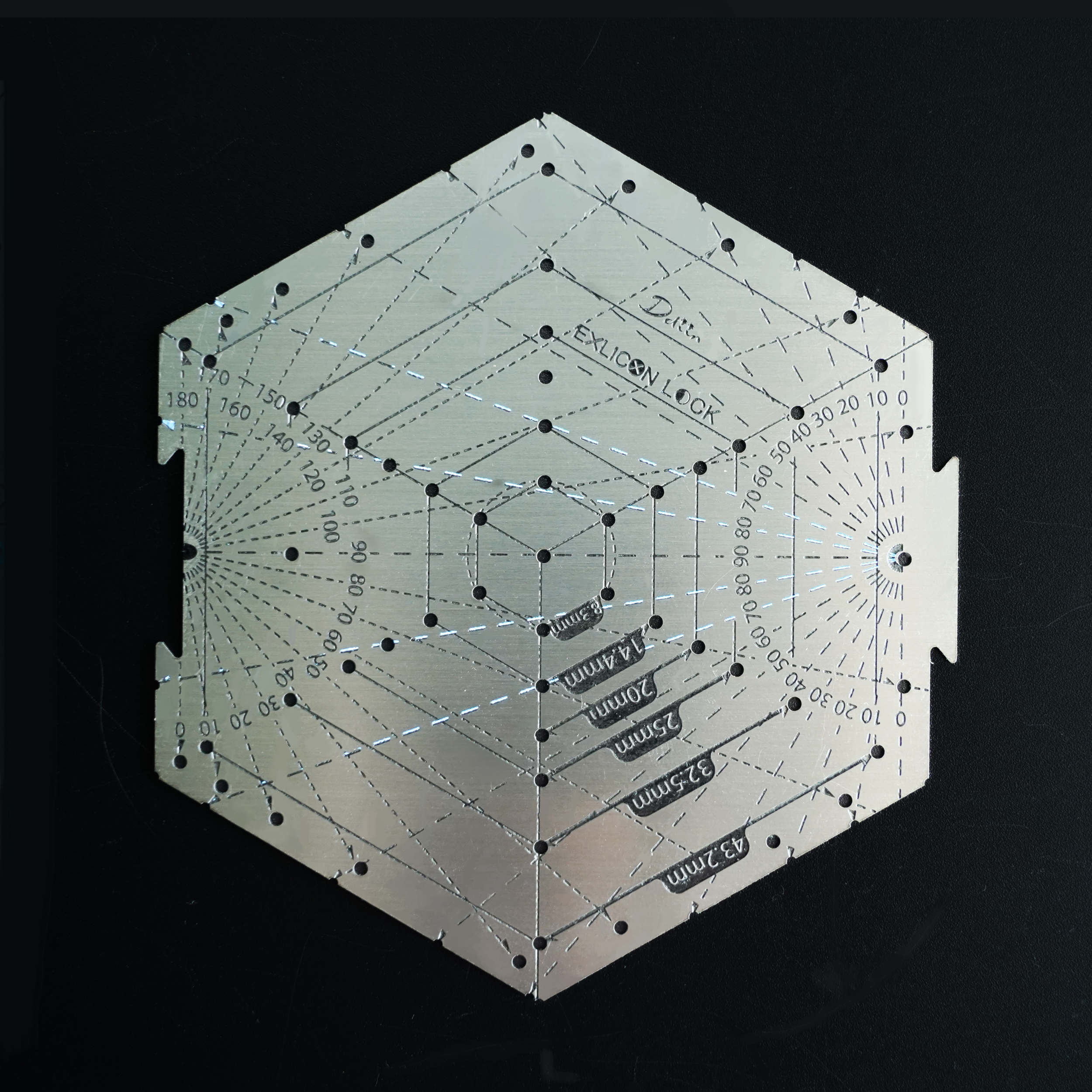 Exlicon Lock- Hexagon Tool - Quick and Easy 1-4 Point Perspectives in No Time