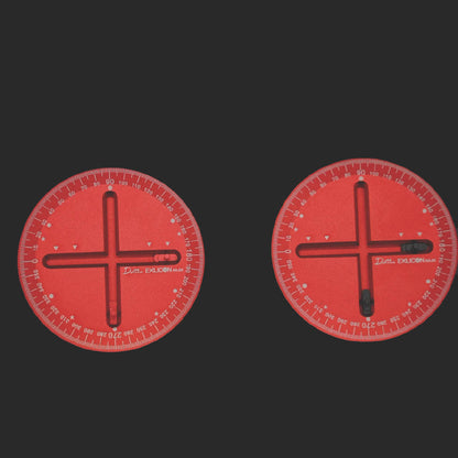 Exlicon-Ellipsen-Zeichenwerkzeug Aerospace Aluminium Combo B Rot