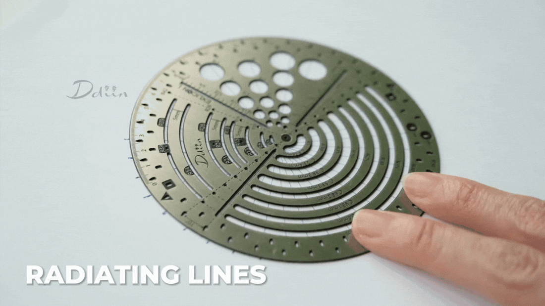Exlicon L Circle Tool &amp; Mini Fisheye Stainless Steel Stencil Kit