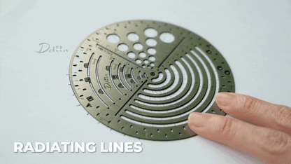 Exlicon L Circle Tool &amp; Mini Fisheye Stainless Steel Stencil Kit