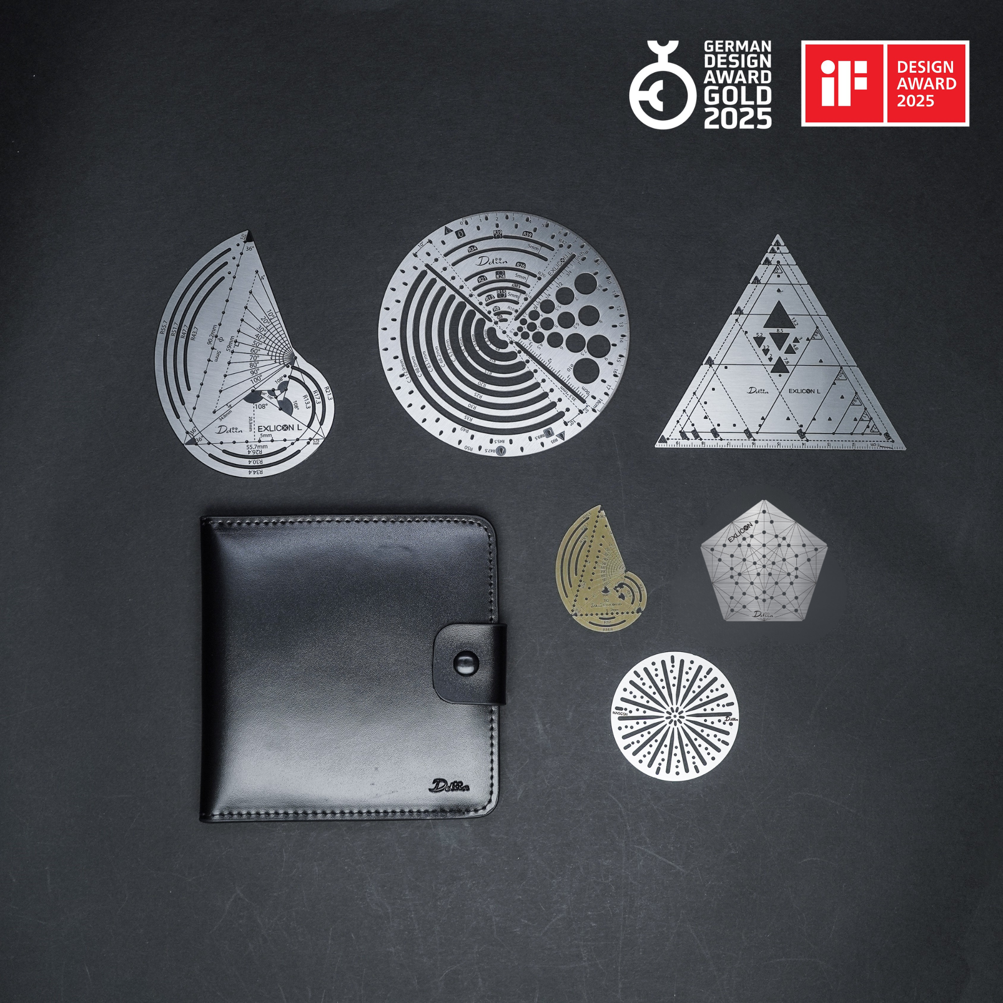 Exlicon L with 3 Mini Discs and Leather Pouch Bundle