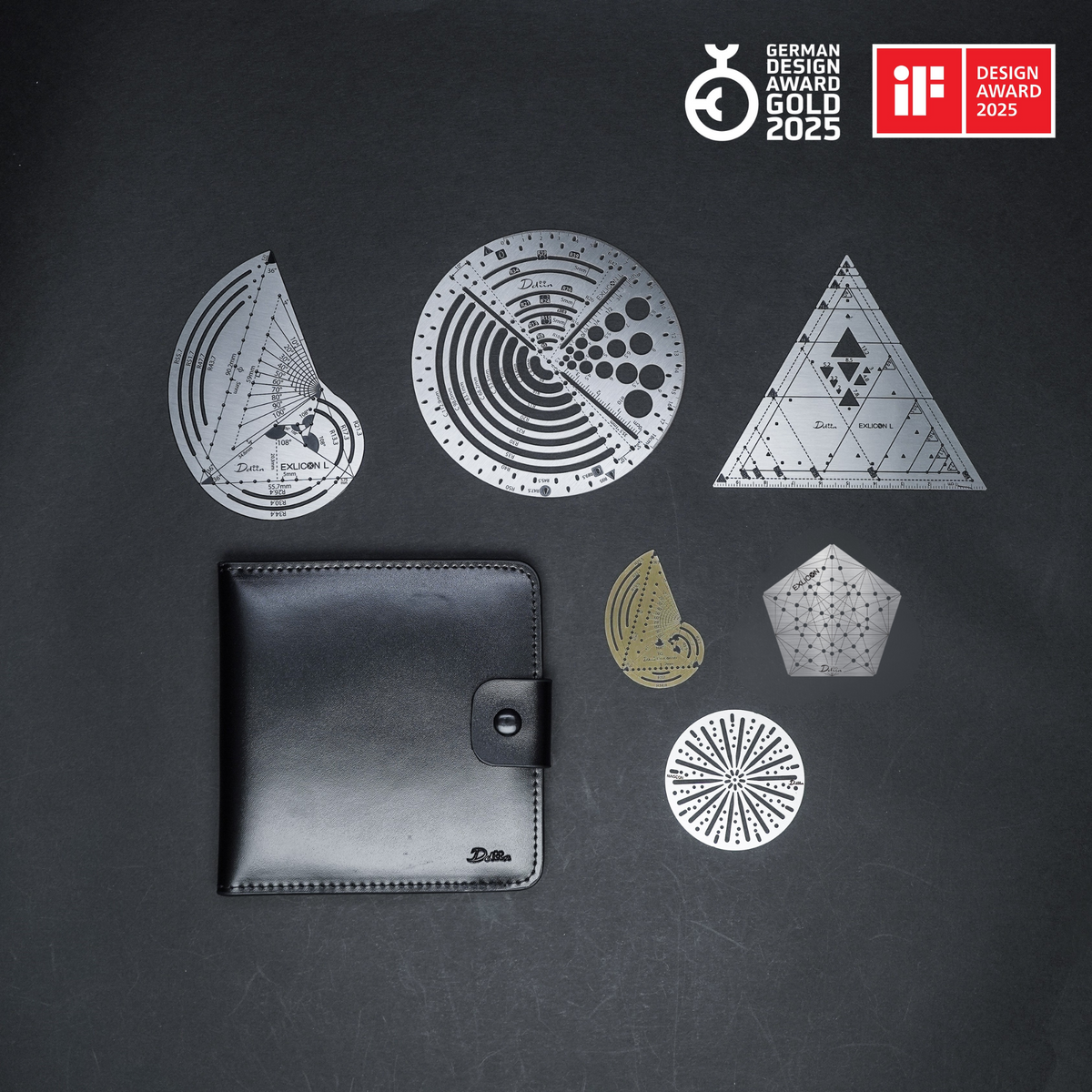 Exlicon L with 3 Mini Discs and Leather Pouch Bundle
