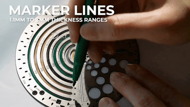 Exlicon L - Circle Tool  Precision Golden Ratio Tools for Art and Geometry