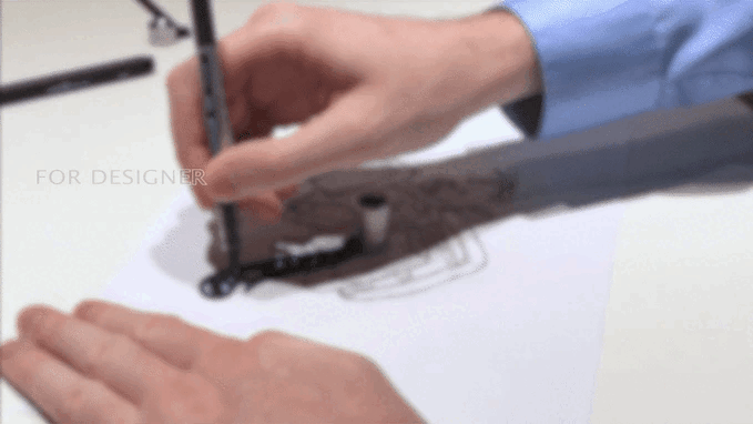 Exlicon L - Brass TG Tool -Precision Golden Ratio Ruler for Art and Geometry