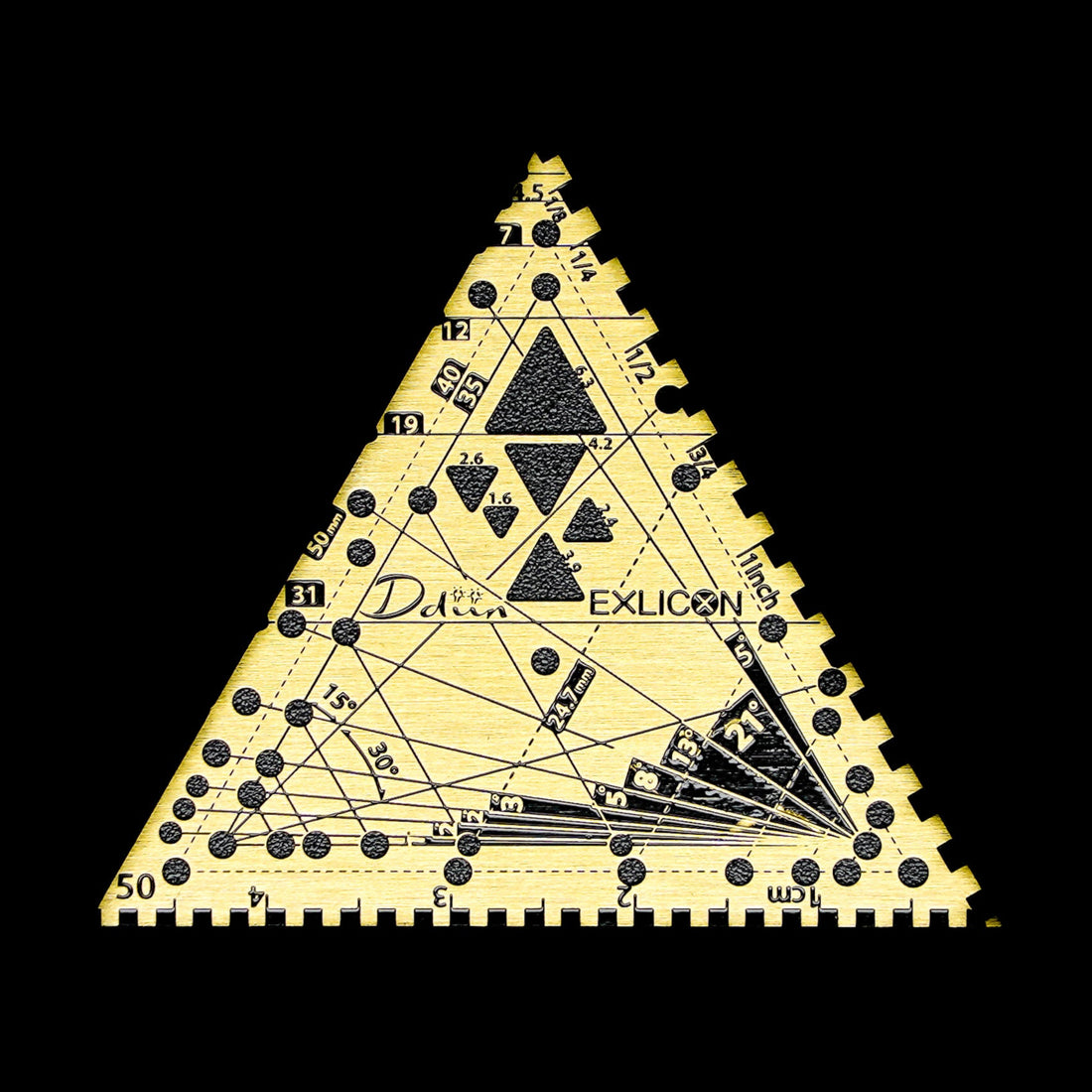 Mini Small Triangle Disc (Brass)