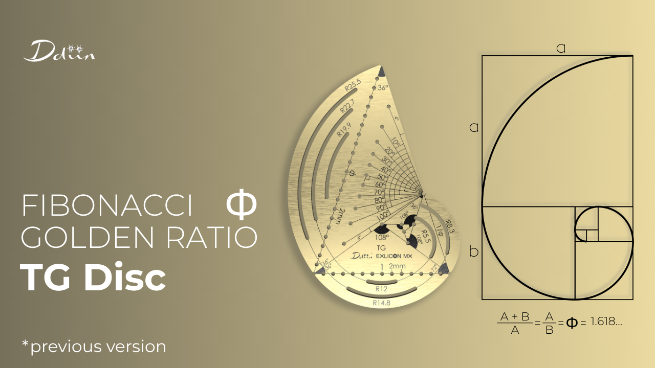 Exlicon L - TG Tool &amp; Mini TG Brass Stencil kit for Golden Ratio Art