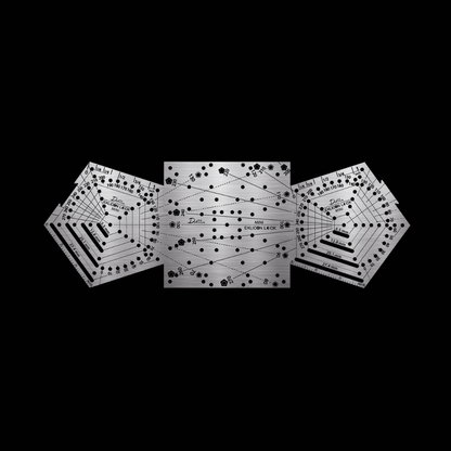 Mini Exlicon Lock Stainless Steel Tool Ruler Set