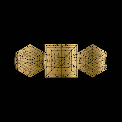 Exlicon Lock Solid Brass Tools Mini Ruler Set