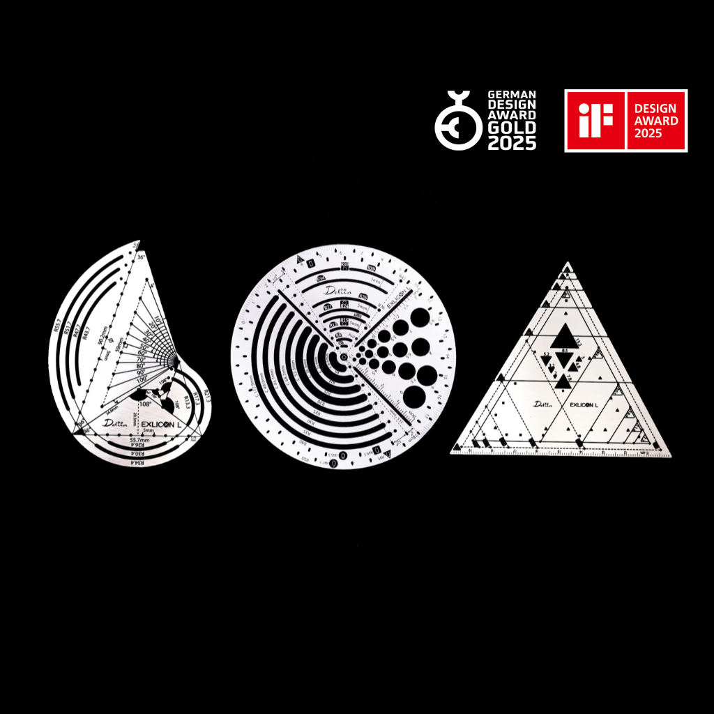 Exlicon L - Precision Golden Ratio Tool Set for Art and Geometry