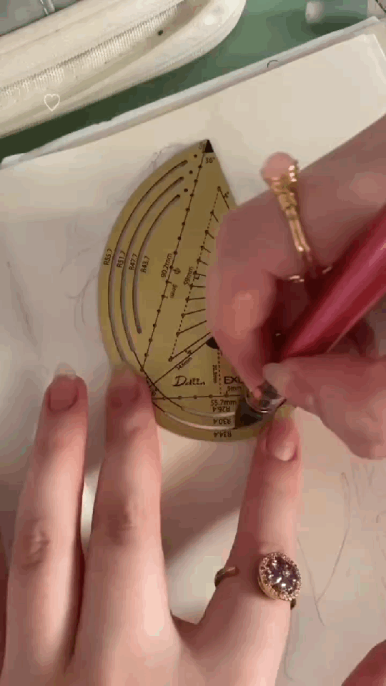 Exlicon L - Brass TG Tool -Precision Golden Ratio Ruler for Art and Geometry