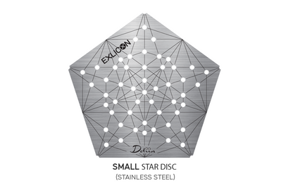 Exlicon Lock Pentagon Tool &amp; Small Star Disc Stainless Steel Ruler Stencil Kit