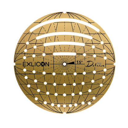 Exlicon L Brass Circle Tool &amp; Mini Fisheye Stencil Kit
