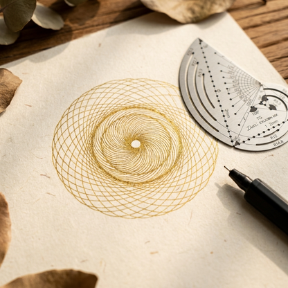 Exlicon L - TG Tool &amp; Mini TG Stainless Steel Stencil kit for Golden Ratio Drawing