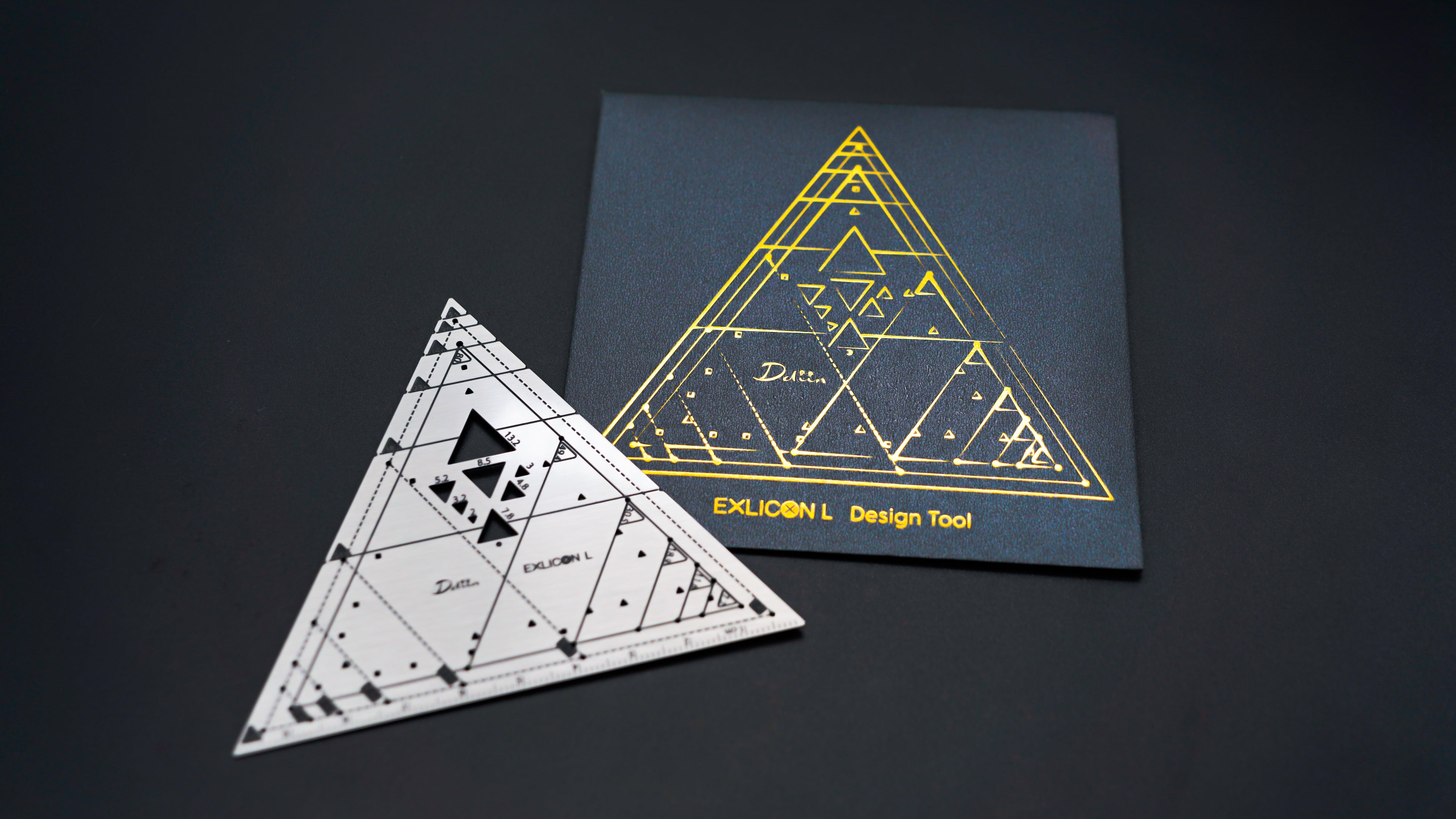 Exlicon L Triangle Tool- Precision Golden Ratio Tools for Art and Geometry