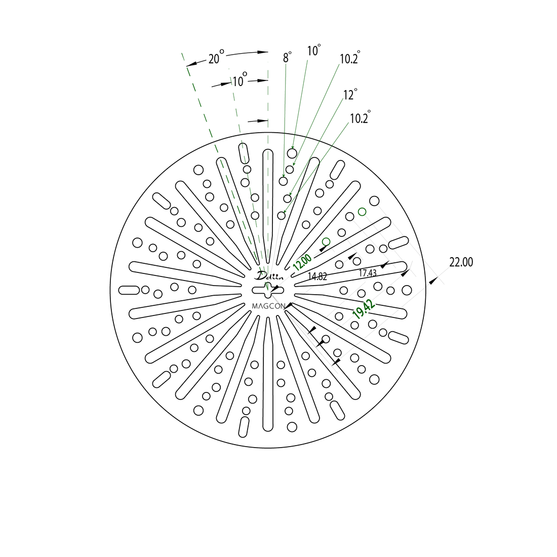 Magcon stainless steel Disc